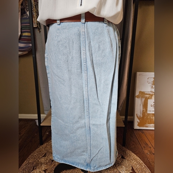 Vintage Denim Buttondown SkirtSize 14 - Picture 7 of 16